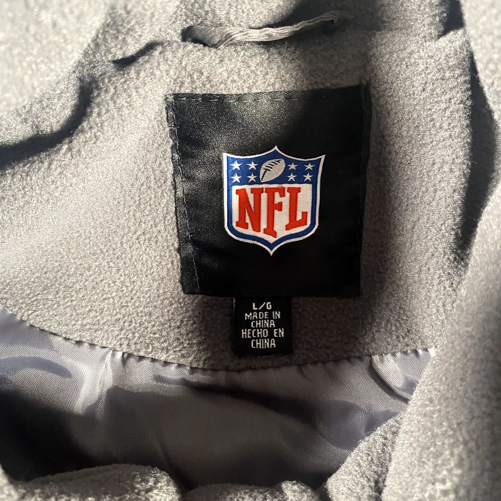 New York Giants Mens Large Full Zip Fleece Vest NFL Football Cold Weather - Picture 5 of 8